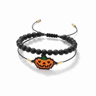 Cadılar Bayramı / Halloween Temalı İkili Bileklik Seti