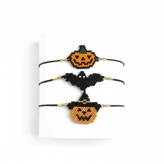 Cadılar Bayramı / Hallowen Tasarımlı Üçlü Bileklik Takımı