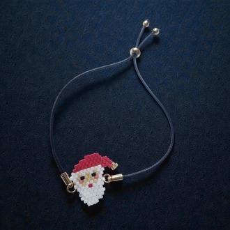 Yılbaşı Temalı Üçlü Bileklik Seti – Noel Baba, Geyik ve Kardan Adam