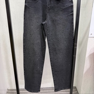 Taş Detaylı Mom Jean