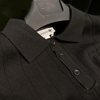 LCST - Premium Siyah Triko Polo Yaka
