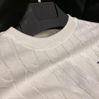 Tommy Hilfiger- Premium Beyaz Triko Kazak