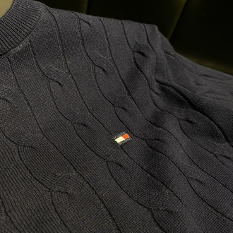 Tommy Hilfiger- Premium Lacivert Triko Kazak