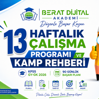 KPSS 90 Günlük Program + Excel Takip Sistemi