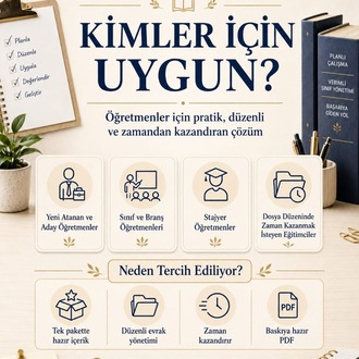 2026-2027 ÖĞRETMEN DOSYASI (52 Evrak | 5 Ana Bölüm) | PDF | Dijital Ürün