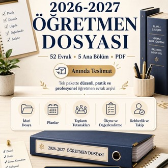 2026-2027 ÖĞRETMEN DOSYASI (52 Evrak | 5 Ana Bölüm) | PDF | Dijital Ürün