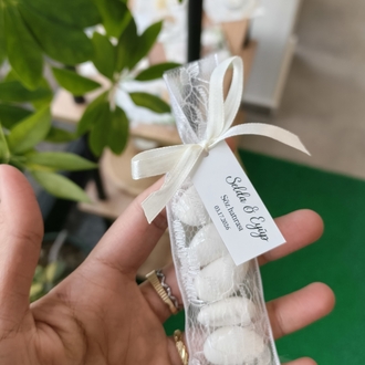 Dantel detaylı nikah şekeri