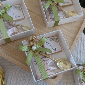 Kahve, kaşık çikolata hediyesi / Söz / Nişan/ Nikah hediyesi