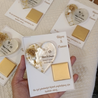 Nikah hediyelik/ magnet çikolata kartı