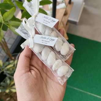Dantel detaylı nikah şekeri