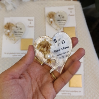 Nikah hediyelik/ magnet çikolata kartı