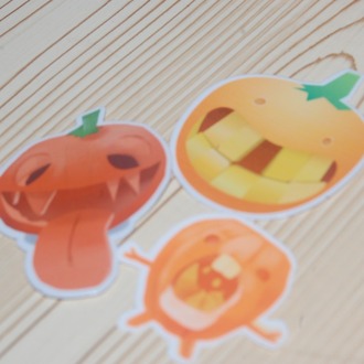 Su Geçirmez POMPKIN Sticker (1 Adet)