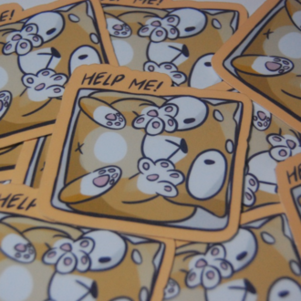 Su Geçirmez Help Me! Sticker
