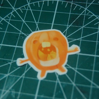 Su Geçirmez POMPKIN Sticker (1 Adet)