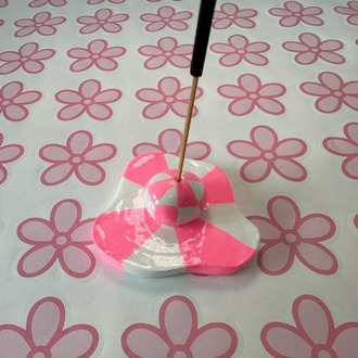 Handmade Pink Incense Holder