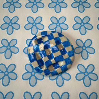 Handmade Blue Ring Holder