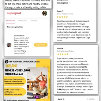 ÖZGE HOCANIN KİŞİYE ÖZEL ANTRENMAN & BESLENME PAKETİ