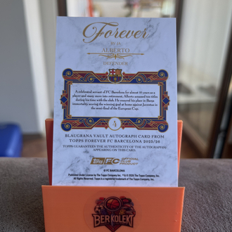 Alberto İmzalı Kart Topps FC