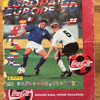 Hami Mandıralı imzalı Panini Euro 96 sticker çıkartma albüm