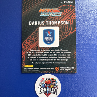 Darius Thompson İmzalı kart
