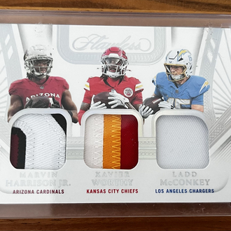 Marvin Harrison Jr / Xavier Worthy / Ladd McConkey triple patch /25