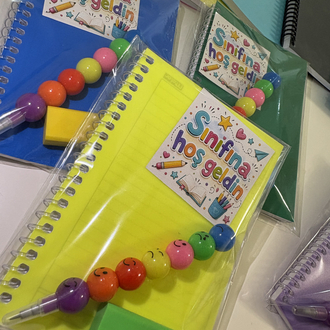 Defter kalem silgi set