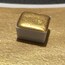 Golden Snitch. Hogwarts serisi el yapımı ışıltılı suluboya.