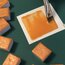Pumpkin Juice (Balkabağı suyu) Hogwarts serisi el yapımı ışıltılı suluboya 