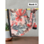 Pastel Çiçek Desen Bambu Kraş Şal (17 RENK) 1088