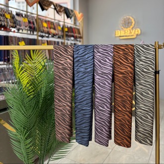 Zebra Desen Jakar Şal (10 RENK) 1025