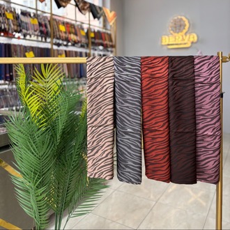 Zebra Desen Jakar Şal (10 RENK) 1025