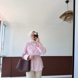 çizgi gömlek pembe