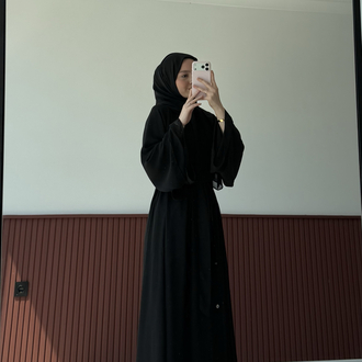 premium abaya siyah