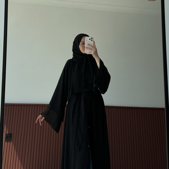 premium abaya siyah