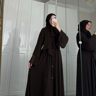 premium abaya Kahve 