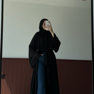 premium abaya siyah