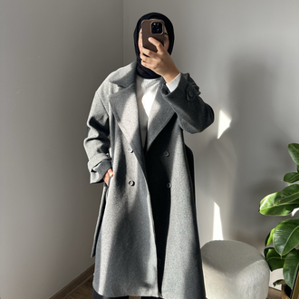 Gri Kaşe Kaban
