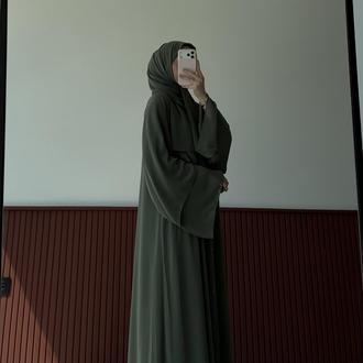 premium abaya yeşil