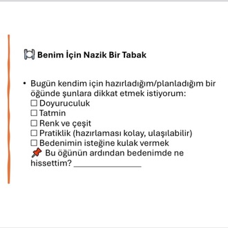 NAZİK BESLENME REHBERİ: Doya doya ve bilinçli yemek