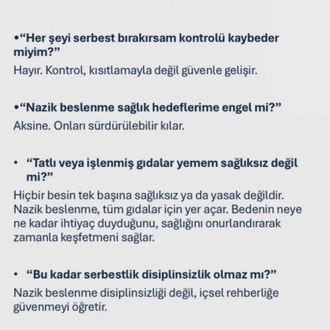 NAZİK BESLENME REHBERİ: Doya doya ve bilinçli yemek