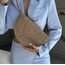 Hasır Clutch Çanta Vizon El Yapımı