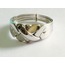 925k silver 4 band X design UNISEX puzzle ring