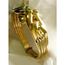8k solid gold 4 band puzzle ring wholesale 20 rings