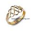 14k solid yellow gold  4 band princess puzzle ring 