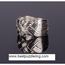 925k silver 12 band heavy puzzle ring