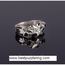 4 band NUGGET puzzle ring 925k sterling silver