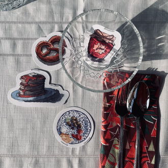 Orta Boy Tekli Sticker - Bretzel