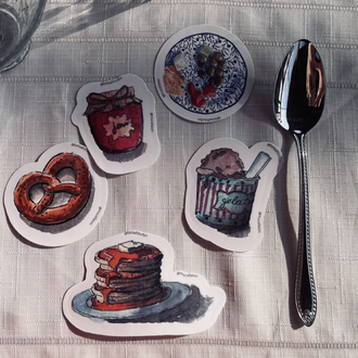 Büyük Boy Tekli Sticker - Pankekler