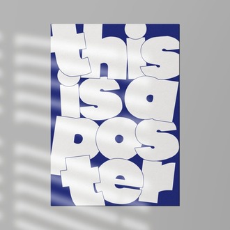 This Is A Poster - Tipografik Poster - "This is what it is!" Serisinden
