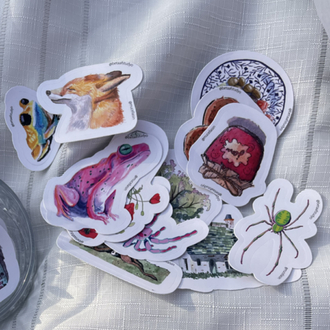 Orta Boy Tekli Sticker - Tilki